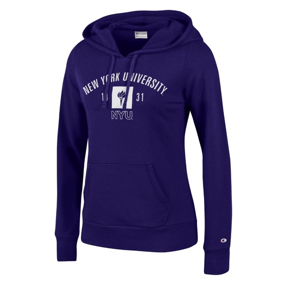 NYU: New York University Womens Sweatshirt Hoodie - Picture 1 of 1